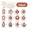 DIY Geometry Drop Earring Making Kit DIY-TA0003-79-3