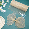 Polyester Glittered Mesh Ribbons DIY-WH0491-73-4