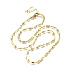 2MM Brass Column Link Chain Necklaces NJEW-M108-02G-2