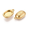 304 Stainless Steel Pendant Cabochon Settings STAS-N114-46B-G-2