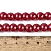 Baking Paint Pearlized Glass Pearl Round Bead Strands HY-Q330-8mm-51-4