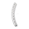 304 Stainless Steel Curved Tube Beads STAS-M071-03E-P-2