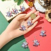 Acrylic Santa Claus Dangle Earrings EJEW-YWC0001-01-3