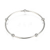 Tarnish Resistant 201 Stainless Steel Bangle Sets BJEW-O115-85P-2