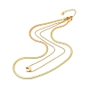 Double Layer Necklaces NJEW-A032-04G-01-2