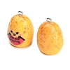 Opaque Resin with Alloy Pendants RE-CBA08CD-07C-2