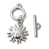 Brass Micro Pave Clear Cubic Zirconia Toggle Clasps KK-N254-78P-2