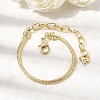 Brass Snake Chain Bracelets for Women BJEW-H639-08G-1