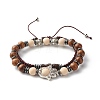 Hope Morse Code Stretch Bracelets Set BJEW-JB07352-05-1