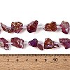 Dyed Electroplate Raw Rough Natural Amethyst Beads Strands G-Q610-05C-5