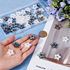 50Pcs 2 Colors Plating Acrylic Beads MACR-SC0001-59A-3