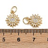 Brass Micro Pave Cubic Zirconia Pendants KK-B150-02G-02-3