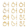  Jewelry 24 Sets 6 Style Brass Toggle Clasps KK-PJ0001-18-1