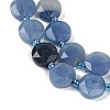 Dyed & Heated Natural Blue Aventurine Beads Strands G-C116-A57-01-4