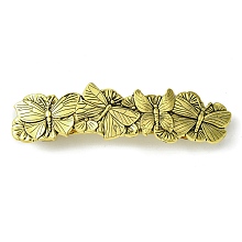 Butterfly Alloy Hair Barrettes OHAR-C010-03AG