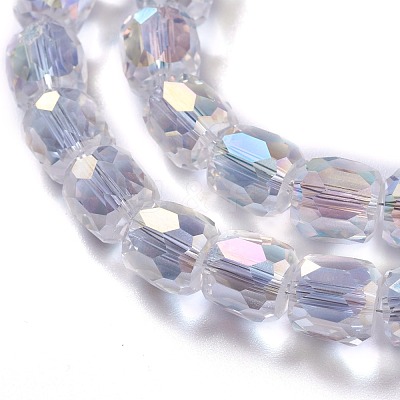 AB Color Plated Glass Beads GLAA-F108-12B-02-1