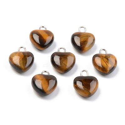 Natural Tiger Eye Charms G-T132-005A-1
