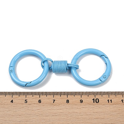 Alloy Spring Gate Clasps PALLOY-Q009-01H-1