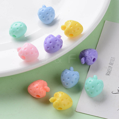 Opaque Acrylic Beads X-SACR-S306-03A-1