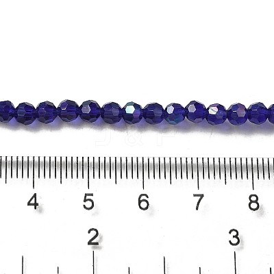 Electroplate Transparent Glass Beads Strands EGLA-A035-T4mm-L06-1