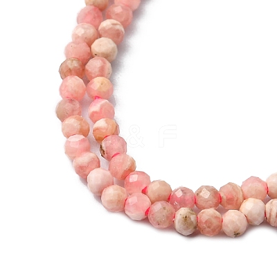 Natural Rhodonite Bead Strands G-A129-2mm-21-1