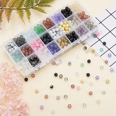 Glass Beads GLAA-PH0007-66-WH-1