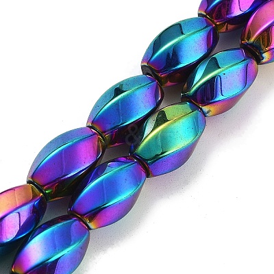 Synthetic Magnetic Hematite Beads Strands G-P545-G01-01B-1