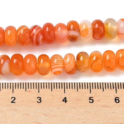 Natural Banded Agate Beads Strands G-F790-I01-01L-1