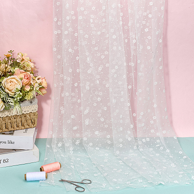 Nylon Lace Fabric DIY-WH0699-65A-1