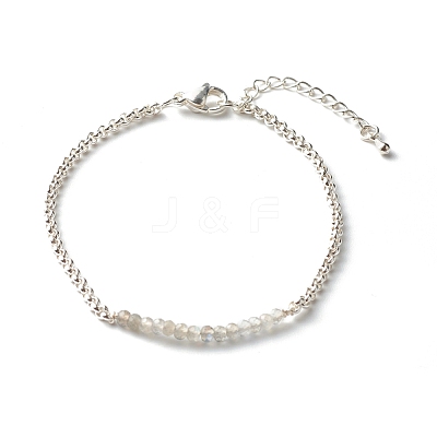 Mixed Natural Gemstone Beaded Bracelets BJEW-JB06384-1