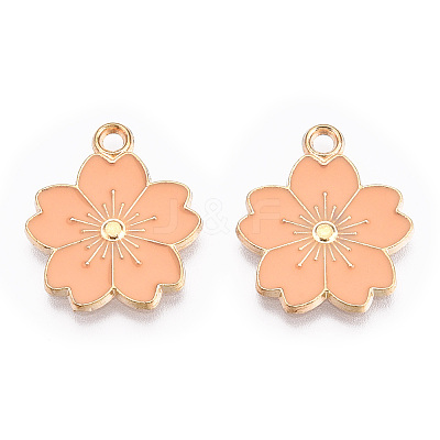 Alloy Enamel Pendants X-ENAM-S121-115K-1