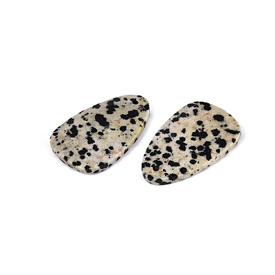 Natural Dalmatian Jasper Pendants G-Q601-38C-1