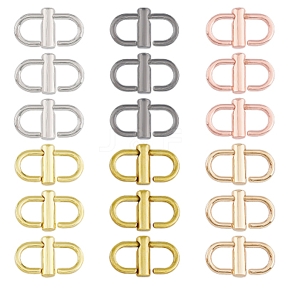 18Pcs 6 Colors Alloy Adjustable Buckles FIND-FH0008-36-1