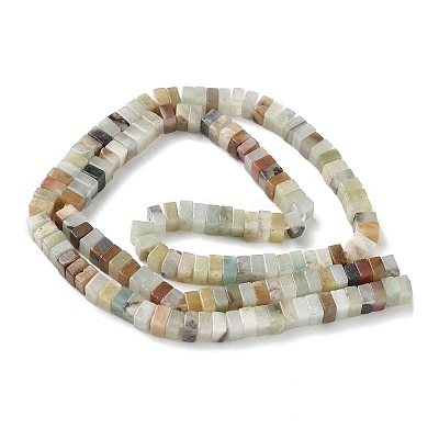 Natural Flower Amazonite Beads Strands G-I394-A11-1