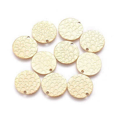 Ion Plating(IP) 304 Stainless Steel Charms STAS-E455-03G-15mm-1