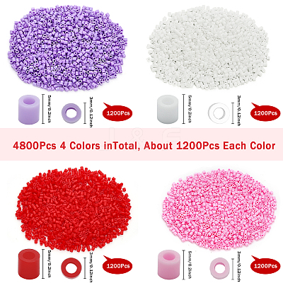 300G 4 Colors PE DIY Melty Beads Fuse Beads Refills DIY-CA0005-07-1