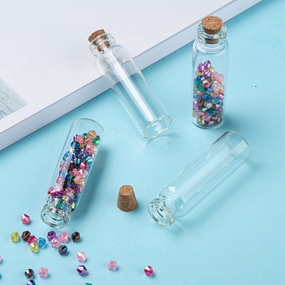 Glass Jar Glass Bottle for Bead Containers X-CON-E008-60x16mm-1