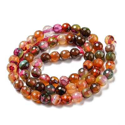 Natural Agate Beads Strands G-C082-A01-01-1