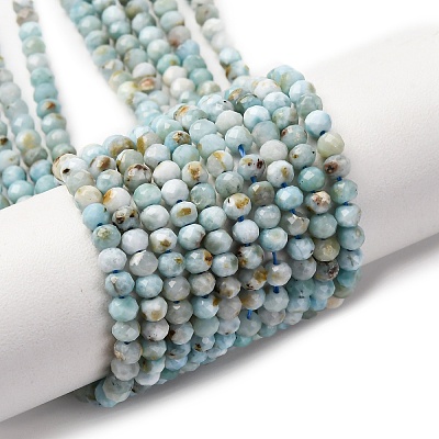 Natural Larimar Beads Strands G-F803-B01-02-1