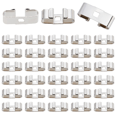 40Pcs Iron Bolo Tie Slides Clasp Accessories FIND-CL0002-29-1