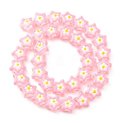 Transparent Glass Beads Strands LAMP-K037-07G-1