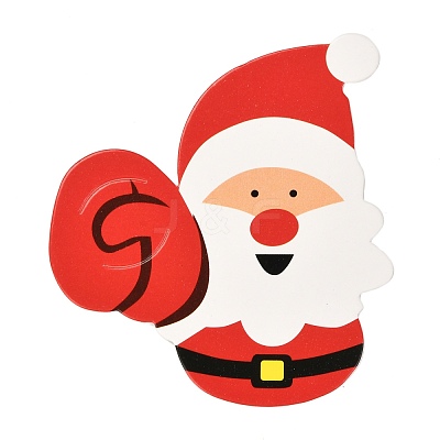Christmas Theme Santa Claus Shape Paper Candy Lollipops Cards CDIS-I003-03-1