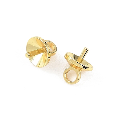 SHEGRACE Brass Cup Pearl Peg Bails Pin Pendants XGRQ1R468-348G-1