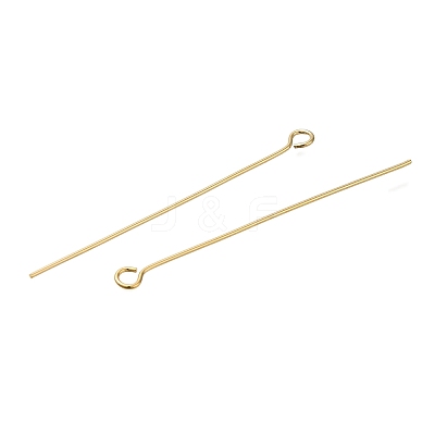 Brass Eye Pins KK-H502-02G-G-1