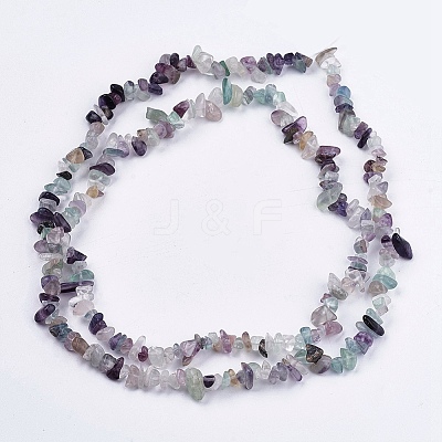 Natural Fluorite Stone Bead Strands G-R192-05-1