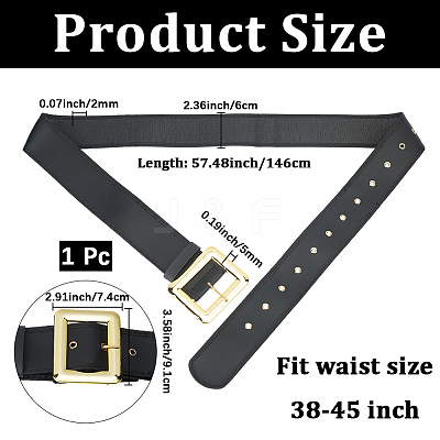 1Pc PVC Wide Chain Belts AJEW-CL0001-71-1