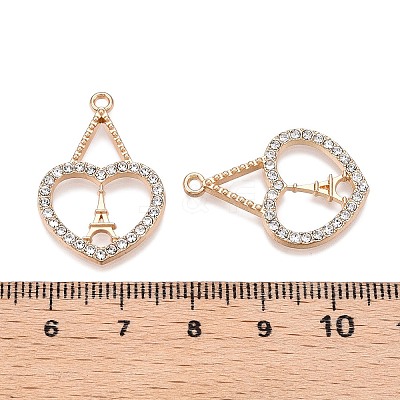 Rack Plating Alloy Pendants FIND-N005-31G-1