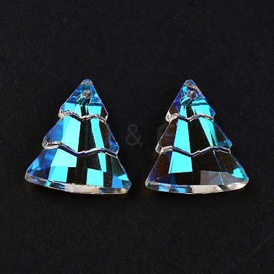 Glass Rhinestone Pendants RGLA-O002-A01-001PS-1