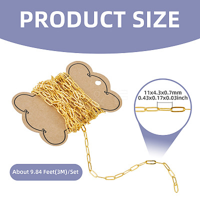3M Brass Paperclip Chains CHC-TADJ0001-04G-1