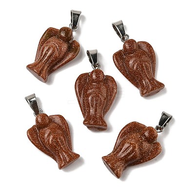 Synthetic Goldstone Pendants G-B127-10P-01-1
